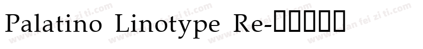 Palatino Linotype Re字体转换